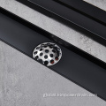 Bathroom Stainless Steel Floor Drain 55mm wide black linear shower drain Supplier